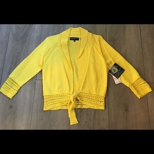 NWT Jones New York Cardigan Sweater Tie Front